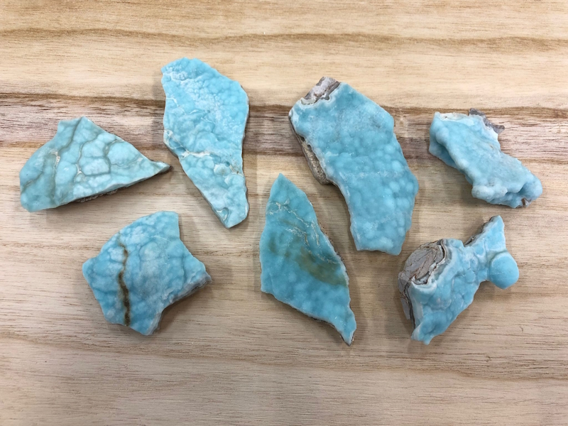 Aragonito Azul en bruto